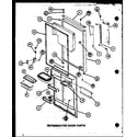 Amana TLI22K-P7803249W refrigerator door parts (tl18k/p7803221w) (tl18k/p7803222w) (tli18k/p7803223w) (tli18k/p7803224w) (tli18k/p7803245w) (tli18k/p7803246w) diagram