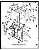 Refrigerator door parts (tl18k/p7803221w) (tl18k/p7803222w) (tli18k/p7803223w) (tli18k/p7803224w) (tli18k/p7803245w) (tli18k/p7803246w)