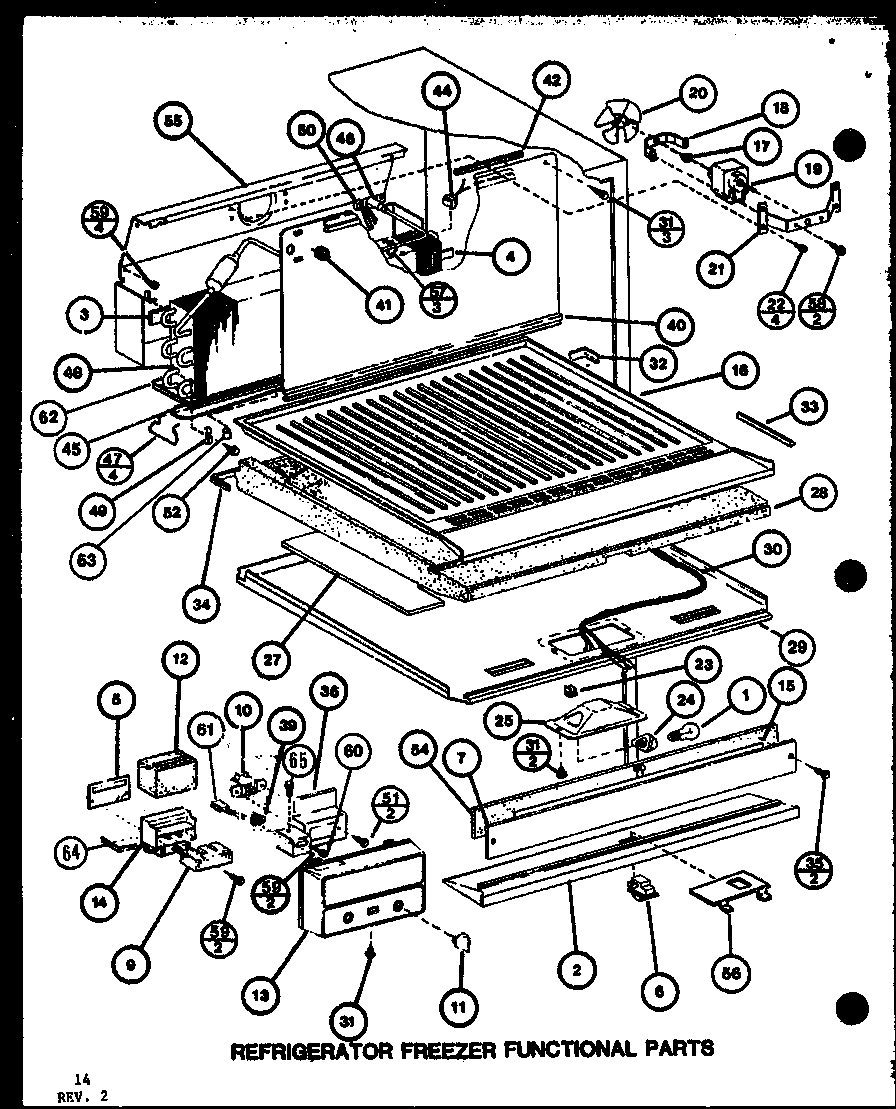 REFRIGERATOR FREEZER FUNCTIONAL PARTS (TL18K/P7803221W) (TL18K/P7803222W) (TLI18K/P7803223W) (TLI18K/P7803224W) (TLI18K/P7803245W) (TLI18K/P7803246W)