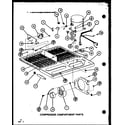 Amana TLI20K-P7803248W compressor compartment parts (tl18k/p7803221w) (tl18k/p7803222w) (tli18k/p7803223w) (tli18k/p7803224w) (tli18k/p7803245w) (tli18k/p7803246w) diagram