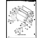 Amana TLI18K-P7803223W freezer door parts (tl20k/p7803225w) (tl20k/p7803226w) (tli20k/p7803227w) (tli20k/p7803228w) (tli20k/p7803247w) (tli20k/p7803248w) diagram