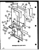 Refrigerator door parts (tl20k/p7803225w) (tl20k/p7803226w) (tli20k/p7803227w) (tli20k/p7803228w) (tli20k/p7803248w) (tli20k/p7803249w)
