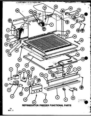 Refrigerator freezer functional parts (tl20k/p7803225w) (tl20k/p7803226w) (tli20k/p7803227w) (tli20k/p7803228w) (tli20k/p7803247w) (tli20k/p7803248w)