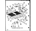 Amana TLI20K-P7803227W compressor compartment parts (tl22k/p7803229w) (tli22k/p7803230w) (tli22k/p7803249w) (tl22k/p7859204w) (tli22k/p7859207w) diagram