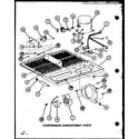 Amana TLI20K-P7803248W compressor compartment parts (tl22k/p7803229w) (tli22k/p7803230w) (tli22k/p7803249w) (tl22k/p7859204w) (tli22k/p7859207w) diagram