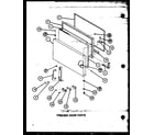 Amana TM18J2-P7791148W freezer door parts diagram