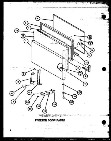 Freezer door parts
