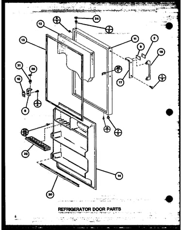 Refrigerator door parts