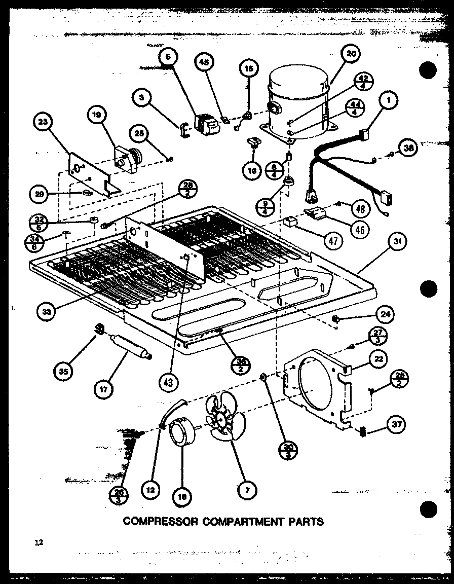 Compressor compartment parts