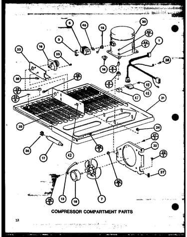 Compressor compartment parts