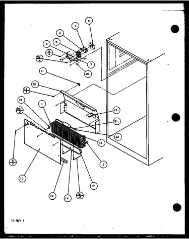 Shroud, evaporator fan (tm16qbg/p1111201wg) (tm16qbl/p1111201wl) (tm16qbw/p1111202ww) (tm16qbg/p1111202wg) (tm16qbw/p1111201ww) (tm16qbl/p1111202wl) (tm16qb1l/p1111203wl) (tm16qb1w/p1111203ww) (tm16qb1g/p1111203wg) (tm16qb1l/p1111204wl) (tm16qb1g/p1111204