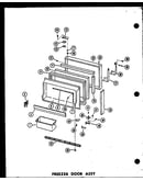 Freezer door assy esr-16w (esr-16w/p60303-51w) (esr-16w-ag/p60303-51wg) (esr-16w-c/p60303-51wc) (esr-16w-a/p60303-51wa)