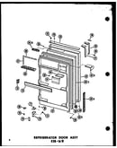 Refrigerator door assy esr-16w (esr-16w/p60303-51w) (esr-16w-ag/p60303-51wg) (esr-16w-c/p60303-51wc) (esr-16w-a/p60303-51wa)