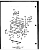Freezer door assy esrf-16w (esrf-16w-a/p60303-52wa) (esrf-16w-c/p60303-52wc) (esrf-16w-ag/p60303-52wg) (esrf-16w/p60303-52w)