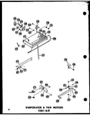 Evaporator & fan motors esrf-16w (esrf-16w-a/p60303-52wa) (esrf-16w-c/p60303-52wc) (esrf-16w-ag/p60303-52wg) (esrf-16w/p60303-52w)