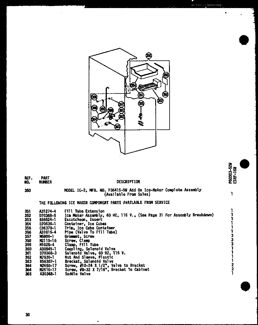 (esrf-16w-a/p60303-52wa) (esrf-16w-c/p60303-52wc) (esrf-16w-ag/p60303-52wg) (esrf-16w/p60303-52w)