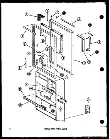 Lower parts (esr) (esr12a/p60303-43w) (esr12a-c/p60303-43wc) (esr12a-ag/p60303-43wg) (esr12a-a/p60303-43wa) (esr512a/p60303-48w) (esr512a-l/p60303-48wl) (esr512a-c/p60303-48wc) (esr512a-a/p60303-48wa) (esr512a-ag/p60303-48wg) (esr12a/p60303-73w) (esr12a-l