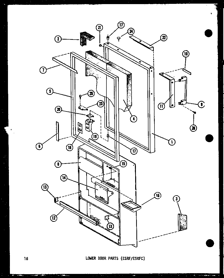 LOWER DOOR PARTS (ESRF/ESRFC) (ESRF14B-C/P60303-67WC) (ESRF14B/P60303-67W) (ESRF14B-A/P60303-67WA) (ESRF14B-L/P60303-67WL) (ESRF14B-AG/P60303-67WG) (ESRFC14A-C/P60303-46WC) (ESRFC14A/P60303-46W) (ESRFC14A-A/P60303-46WA) (ESRFC14A-L/P60303-46WL) (ESRFC14A-