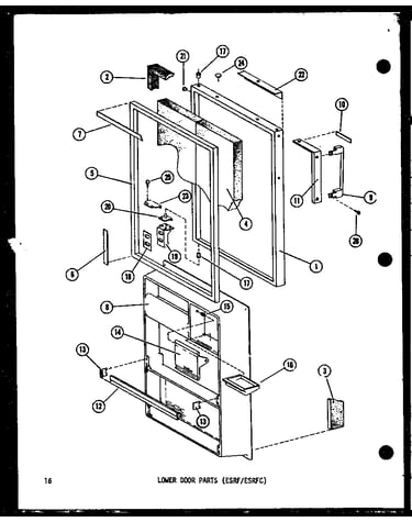 Lower door parts (esrf/esrfc) (esrf14b-c/p60303-67wc) (esrf14b/p60303-67w) (esrf14b-a/p60303-67wa) (esrf14b-l/p60303-67wl) (esrf14b-ag/p60303-67wg) (esrfc14a-c/p60303-46wc) (esrfc14a/p60303-46w) (esrfc14a-a/p60303-46wa) (esrfc14a-l/p60303-46wl) (esrfc14a-