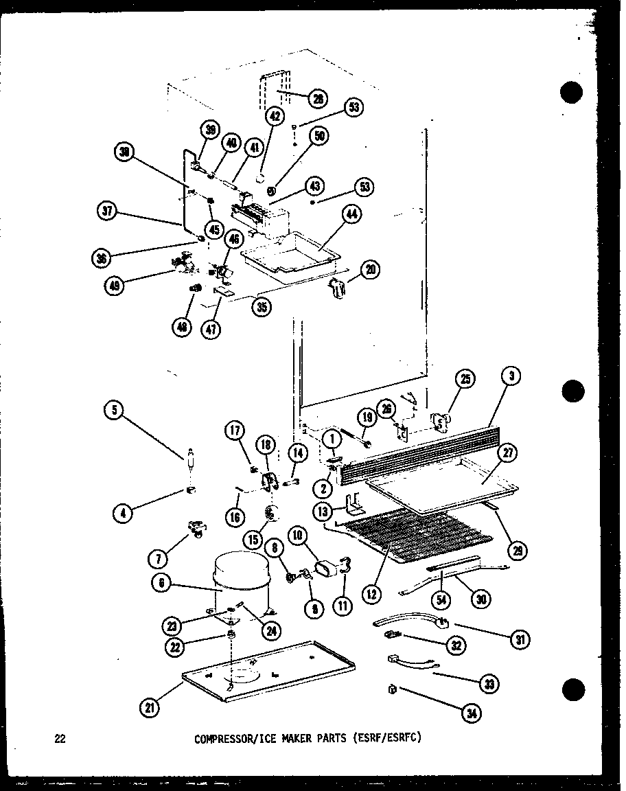 COMPRESSOR/ICE MAKER PARTS (ESRF/ESRFC) (ESRF14B-C/P60303-67WC) (ESRF14B/P60303-67W) (ESRF14B-A/P60303-67WA) (ESRF14B-L/P60303-67WL) (ESRF14B-AG/P60303-67WG) (ESRFC14A-C/P60303-46WC) (ESRFC14A/P60303-46W) (ESRFC14A-A/P60303-46WA) (ESRFC14A-L/P60303-46WL)