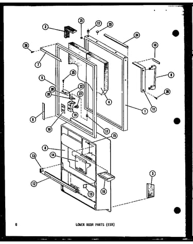 Lower door parts (esr) (esr16b-c/p60303-79wc) (esr16b-a/p60303-79wa) (esr16b-g/p60303-79wg) (esr16b/p60303-79w) (esr16b-l/p60303-79wl) (esr14b-c/p60303-80wc) (esr14b/p60303-80w) (esr14b-a/p60303-80wa) (esr14b-l/p60303-80wl) (esr14b-g/p60303-80wg) (esr12b-
