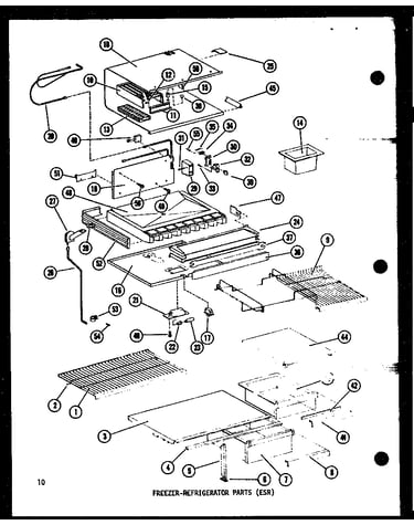 Freezer-refrigerator parts (esr) (esr16b-c/p60303-79wc) (esr16b-a/p60303-79wa) (esr16b-g/p60303-79wg) (esr16b/p60303-79w) (esr16b-l/p60303-79wl) (esr14b-c/p60303-80wc) (esr14b/p60303-80w) (esr14b-a/p60303-80wa) (esr14b-l/p60303-80wl) (esr14b-g/p60303-80wg