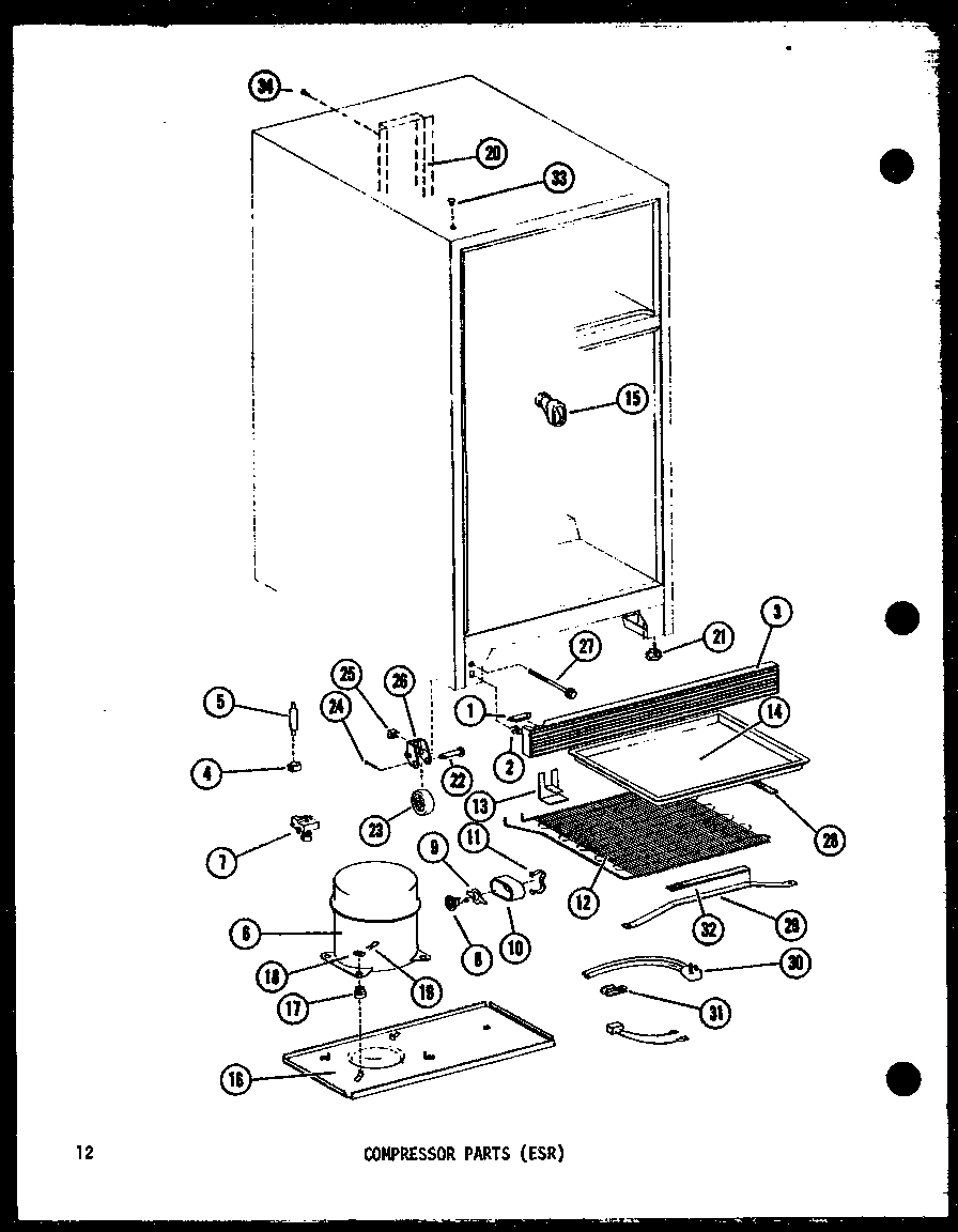 COMPRESSOR PARTS (ESR) (ESR16B-C/P60303-79WC) (ESR16B-A/P60303-79WA) (ESR16B-G/P60303-79WG) (ESR16B/P60303-79W) (ESR16B-L/P60303-79WL) (ESR14B-C/P60303-80WC) (ESR14B/P60303-80W) (ESR14B-A/P60303-80WA) (ESR14B-L/P60303-80WL) (ESR14B-G/P60303-80WG) (ESR12B-