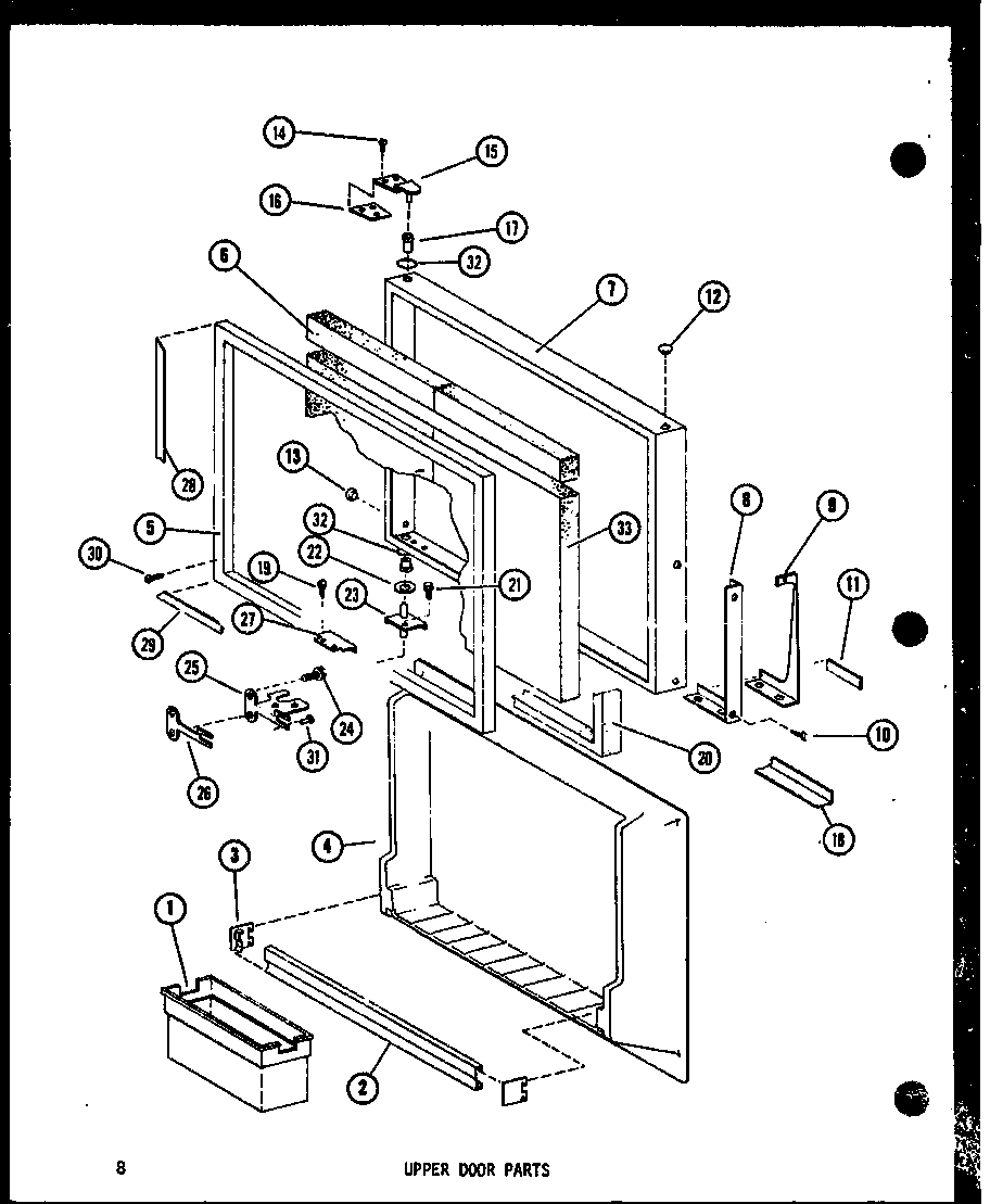 UPPER DOOR PARTS (TM18E-C/P74660-11WC) (TM18E/P74660-11W) (TM18E-A/P74660-11WA) (TM18E-L/P74660-11WL) (TM18E-G/P74660-11WG) (TR18E-C/P74660-13WC) (TR18E-A/P74660-13WA) (TR18E-G/P74660-13WG) (TR18E/P74660-13W) (TR18E-L/P74660-13WL) (TC18E-C/P74660-14WC) (T