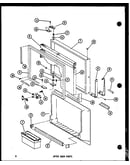 Upper door parts (tm18e-c/p74660-11wc) (tm18e/p74660-11w) (tm18e-a/p74660-11wa) (tm18e-l/p74660-11wl) (tm18e-g/p74660-11wg) (tr18e-c/p74660-13wc) (tr18e-a/p74660-13wa) (tr18e-g/p74660-13wg) (tr18e/p74660-13w) (tr18e-l/p74660-13wl) (tc18e-c/p74660-14wc) (t