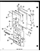 Lower door parts (tm18e-c/p74660-11wc) (tm18e/p74660-11w) (tm18e-a/p74660-11wa) (tm18e-l/p74660-11wl) (tm18e-g/p74660-11wg) (tr18e-c/p74660-13wc) (tr18e-a/p74660-13wa) (tr18e-g/p74660-13wg) (tr18e/p74660-13w) (tr18e-l/p74660-13wl) (tc18e-c/p74660-14wc) (t