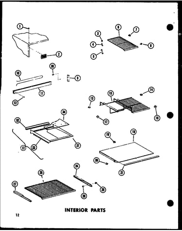 Interior parts (tm18e-c/p74660-11wc) (tm18e/p74660-11w) (tm18e-a/p74660-11wa) (tm18e-l/p74660-11wl) (tm18e-g/p74660-11wg) (tr18e-c/p74660-13wc) (tr18e-a/p74660-13wa) (tr18e-g/p74660-13wg) (tr18e/p74660-13w) (tr18e-l/p74660-13wl) (tc18e-c/p74660-14wc) (tc1