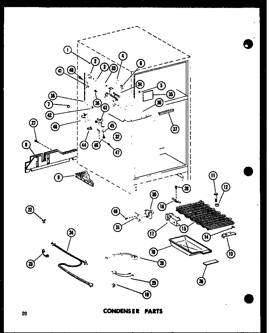 CONDENSER PARTS (TM18E-C/P74660-11WC) (TM18E/P74660-11W) (TM18E-A/P74660-11WA) (TM18E-L/P74660-11WL) (TM18E-G/P74660-11WG) (TR18E-C/P74660-13WC) (TR18E-A/P74660-13WA) (TR18E-G/P74660-13WG) (TR18E/P74660-13W) (TR18E-L/P74660-13WL) (TC18E-C/P74660-14WC) (TC