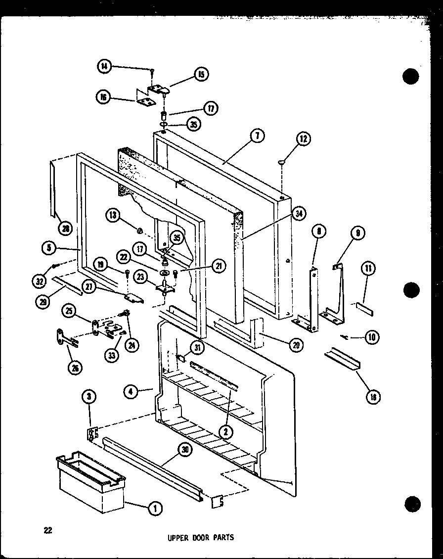 UPPER DOOR PARTS (TM20E-C/P74660-12WC) (TM20E/P74660-12W) (TM20E-A/P74660-12WA) (TM20E-L/P74660-12WL) (TM20E-G/P74660-12WG) (TC20E-C/P74660-18WC) (TC20E-A/P74660-18WA) (TC20E-G/P74660-18WG) (TC20E/P74660-18W) (TC20E-L/P74660-18WL) (TCI20E-C/P74660-19WC) (