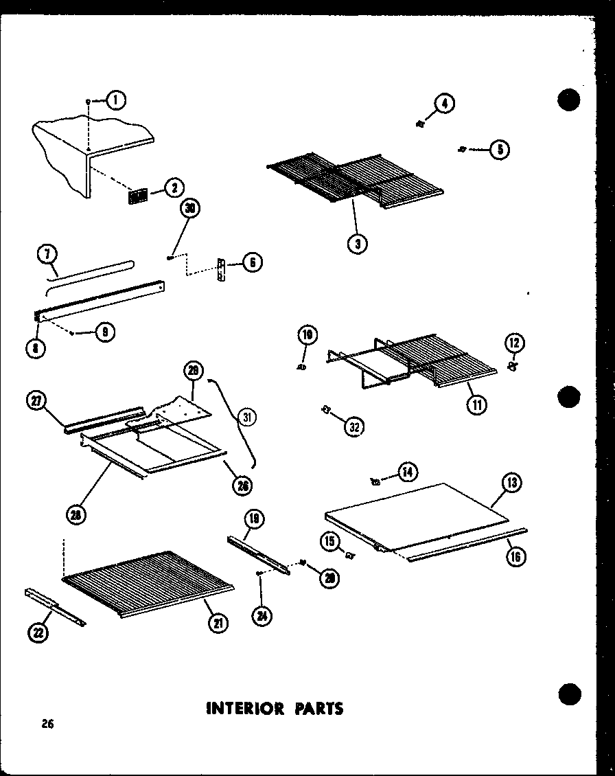 INTERIOR PARTS (TM20E-C/P74660-12WC) (TM20E/P74660-12W) (TM20E-A/P74660-12WA) (TM20E-L/P74660-12WL) (TM20E-G/P74660-12WG) (TC20E-C/P74660-18WC) (TC20E-A/P74660-18WA) (TC20E-G/P74660-18WG) (TC20E/P74660-18W) (TC20E-L/P74660-18WL) (TCI20E-C/P74660-19WC) (TC