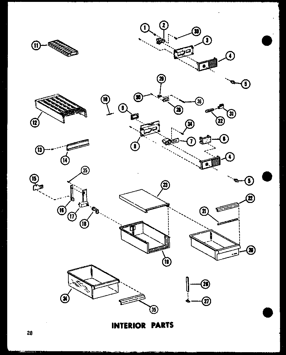 INTERIOR PARTS (TM20E-C/P74660-12WC) (TM20E/P74660-12W) (TM20E-A/P74660-12WA) (TM20E-L/P74660-12WL) (TM20E-G/P74660-12WG) (TC20E-C/P74660-18WC) (TC20E-A/P74660-18WA) (TC20E-G/P74660-18WG) (TC20E/P74660-18W) (TC20E-L/P74660-18WL) (TCI20E-C/P74660-19WC) (TC