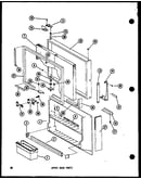 Upper door parts (td23e-c/p74660-15wc) (td23e/p74660-15w) (td23e-a/p74660-15wa) (td23e-l/p74660-15wl) (td23e-g/p74660-15wg)