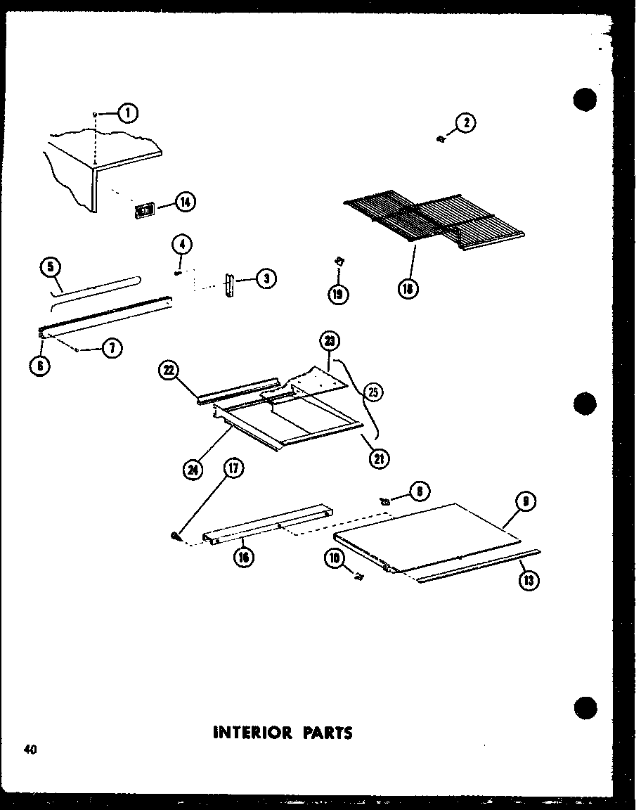 INTERIOR PARTS (TD23E-C/P74660-15WC) (TD23E/P74660-15W) (TD23E-A/P74660-15WA) (TD23E-L/P74660-15WL) (TD23E-G/P74660-15WG)