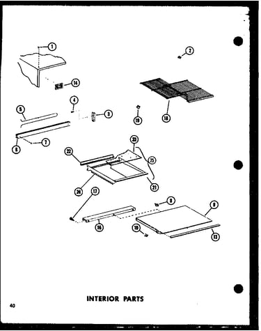 Interior parts (td23e-c/p74660-15wc) (td23e/p74660-15w) (td23e-a/p74660-15wa) (td23e-l/p74660-15wl) (td23e-g/p74660-15wg)