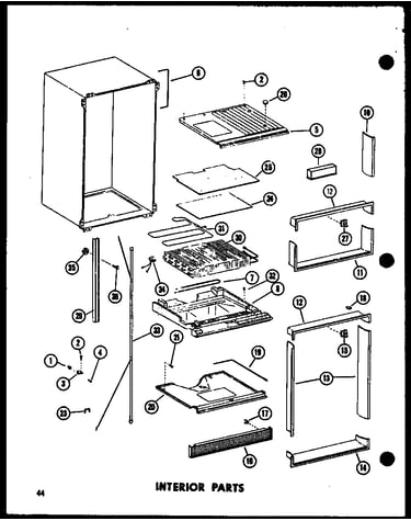 Interior parts (td23e-c/p74660-15wc) (td23e/p74660-15w) (td23e-a/p74660-15wa) (td23e-l/p74660-15wl) (td23e-g/p74660-15wg)
