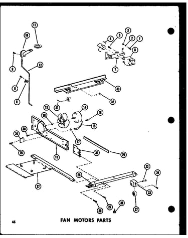 Fan motor parts (td23e-c/p74660-15wc) (td23e/p74660-15w) (td23e-a/p74660-15wa) (td23e-l/p74660-15wl) (td23e-g/p74660-15wg)