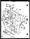 Upper door parts (tm518f-c/p75288-11wc) (tm518f/p75288-11w) (tm518f-a/p75288-11wa) (tm518f-l/p75288-11wl) (tm518f-g/p75288-11wg) (td523f-g/p75288-10wg) (td523f-l/p75288-10wl) (td523f-a/p75288-10wa) (td523f/p75288-10w) (td523f-c/p75288-10wc) (tm518f-c/p761