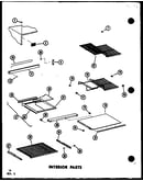 Interior parts (td523e-c/p75288-1wc) (td523e/p75288-1w) (td523e-a/p75288-1wa) (td523e-l/p75288-1wl) (td523e-g/p75288-1wg) (tm518f-c/p75288-11wc) (tm518f/p75288-11w) (tm518f-a/p75288-11wa) (tm518f-l/p75288-11wl) (tm518f-g/p75288-11wg) (td523f-g/p75288-10wg