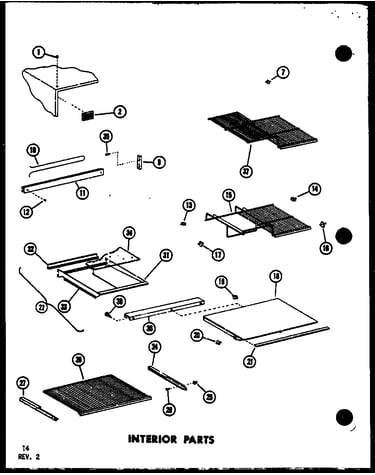 Interior parts (td523e-c/p75288-1wc) (td523e/p75288-1w) (td523e-a/p75288-1wa) (td523e-l/p75288-1wl) (td523e-g/p75288-1wg) (tm518f-c/p75288-11wc) (tm518f/p75288-11w) (tm518f-a/p75288-11wa) (tm518f-l/p75288-11wl) (tm518f-g/p75288-11wg) (td523f-g/p75288-10wg