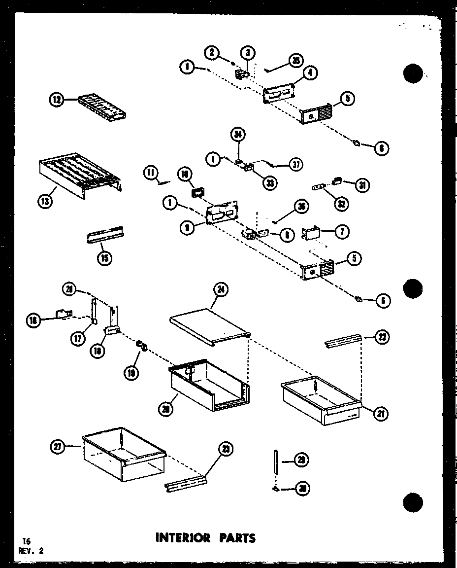 INTERIOR PARTS (TD523E-C/P75288-1WC) (TD523E/P75288-1W) (TD523E-A/P75288-1WA) (TD523E-L/P75288-1WL) (TD523E-G/P75288-1WG) (TM518F-C/P75288-11WC) (TM518F/P75288-11W) (TM518F-A/P75288-11WA) (TM518F-L/P75288-11WL) (TM518F-G/P75288-11WG) (TD523F-G/P75288-10WG