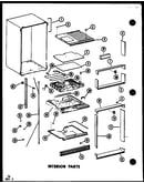 Interior parts (td523e-c/p75288-1wc) (td523e/p75288-1w) (td523e-a/p75288-1wa) (td523e-l/p75288-1wl) (td523e-g/p75288-1wg) (tm518f-c/p75288-11wc) (tm518f/p75288-11w) (tm518f-a/p75288-11wa) (tm518f-l/p75288-11wl) (tm518f-g/p75288-11wg) (td523f-g/p75288-10wg
