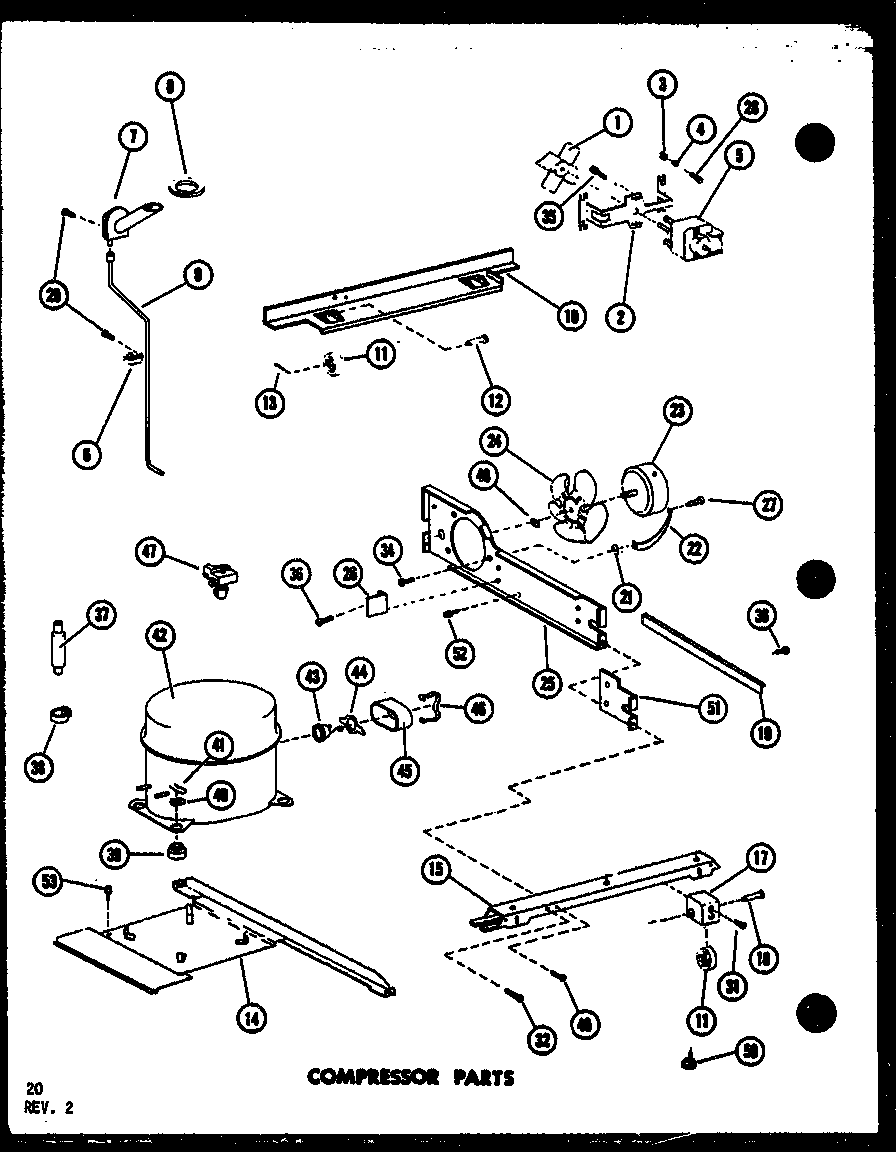 COMPRESSOR PARTS (TD523E-C/P75288-1WC) (TD523E/P75288-1W) (TD523E-A/P75288-1WA) (TD523E-L/P75288-1WL) (TD523E-G/P75288-1WG) (TM518F-C/P75288-11WC) (TM518F/P75288-11W) (TM518F-A/P75288-11WA) (TM518F-L/P75288-11WL) (TM518F-G/P75288-11WG) (TD523F-G/P75288-10