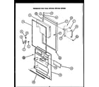 Caloric GFD200 refrigerator door parts (gfd160) (gfd180) (gfd200) diagram