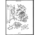 Caloric GFD190-1W2 cabinet parts diagram