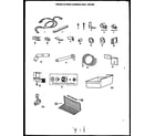 Caloric GFD190-1W1 optional ice maker installation parts diagram