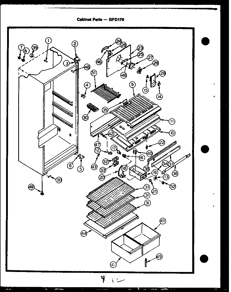 Cabinet parts (gfd170)